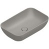 Catalano vasque à poser Green Cataglaze+ 60x38 H15 sans trop-plein tortora satinato