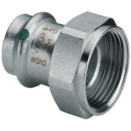 Viega demi raccord 4/4"F-22mm Sanpress inox