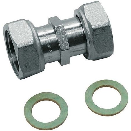 Raccord pour compteur 2 écrous libres 4/4"FF