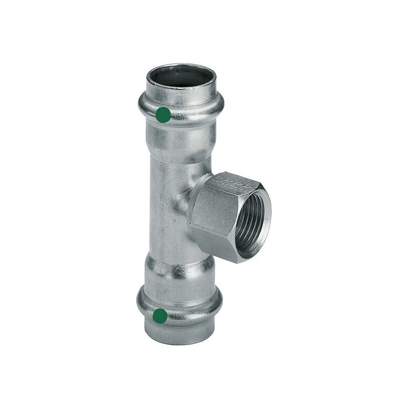Viega T 15-1/2"F-15mm Sanpress inox