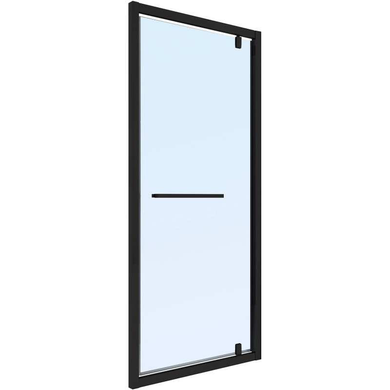 Porte pivotante urban 76-79 h200 clair-noir mat