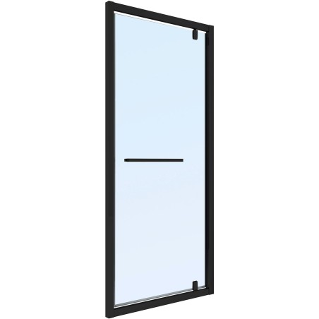 Porte pivotante urban 76-79 h200 clair-noir mat