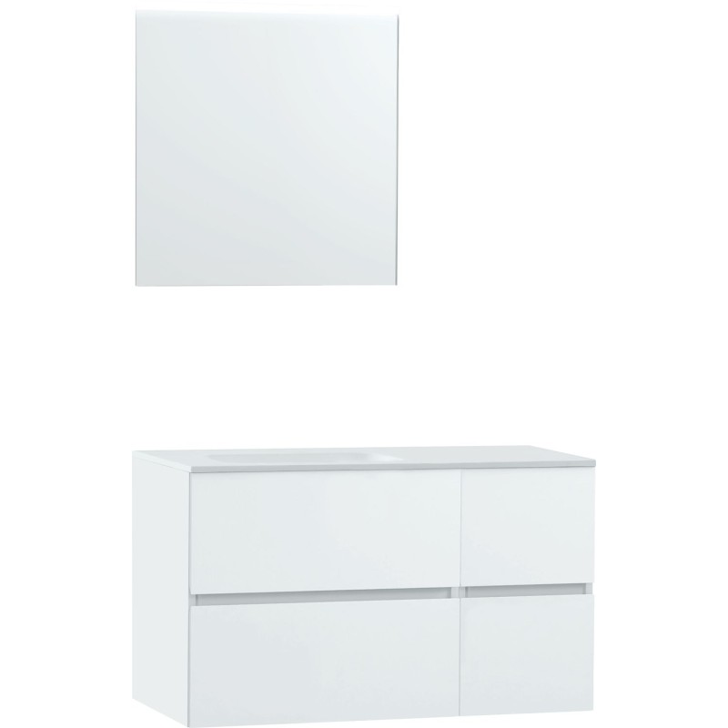 Meuble molto chêne gold 180 gauche xonyx miroir