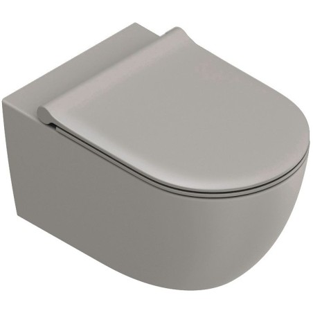 Catalano WC suspendu Sfera 55 Cataglaze+ fixation invisible silentech tortora satinato