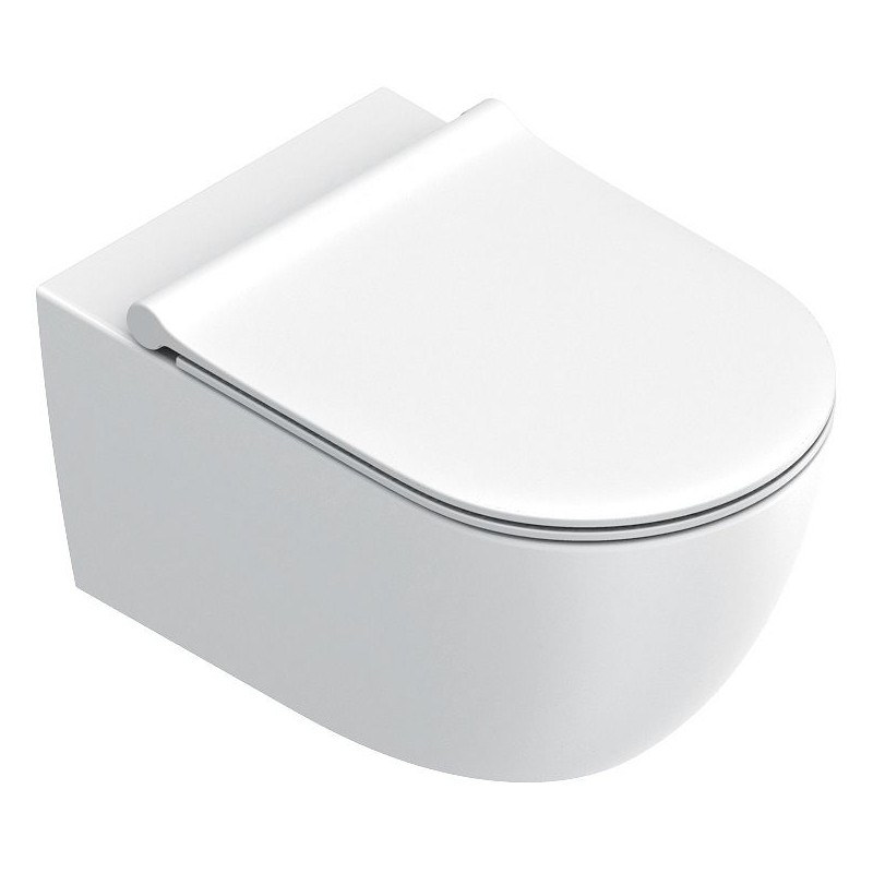 Catalano WC suspendu sfera 55 cataglaze+ fixation invisible silentech blanc mat
