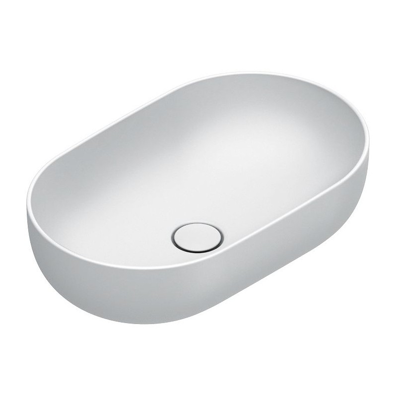 Catalano vasque à poser sfera cataglaze+ 60x37 h16 sans trop-plein blanc mat