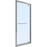 Porte pivotante urban 86-89 h200 clair-chrome