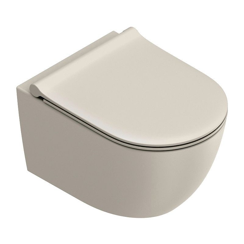 Catalano WC suspendu Sfera 50 original Cataglaze+ fixation invisible silentech sabbia satinato