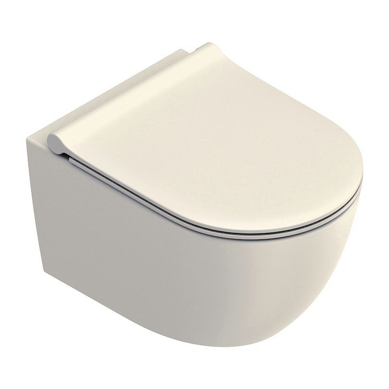 Catalano WC suspendu Sfera 50 original Cataglaze+ fixation invisible silentech lino satinato