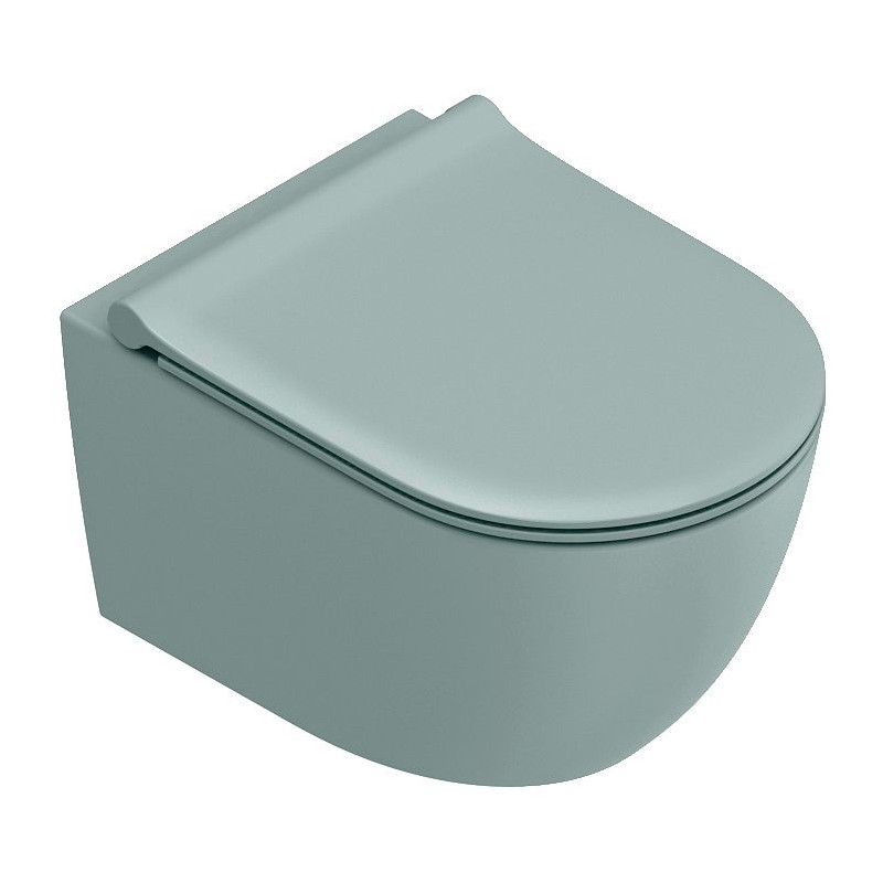 Catalano WC suspendu Sfera 50 original Cataglaze+ fixation invisible silentech acqua satinato