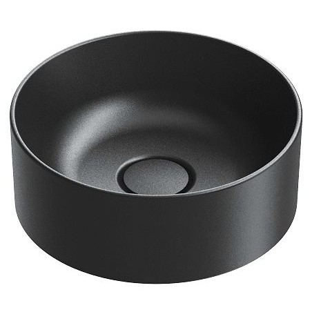 Catalano vasque à poser Zero Cataglaze+ diamètre 32 H12 sans trop-plein noir mat