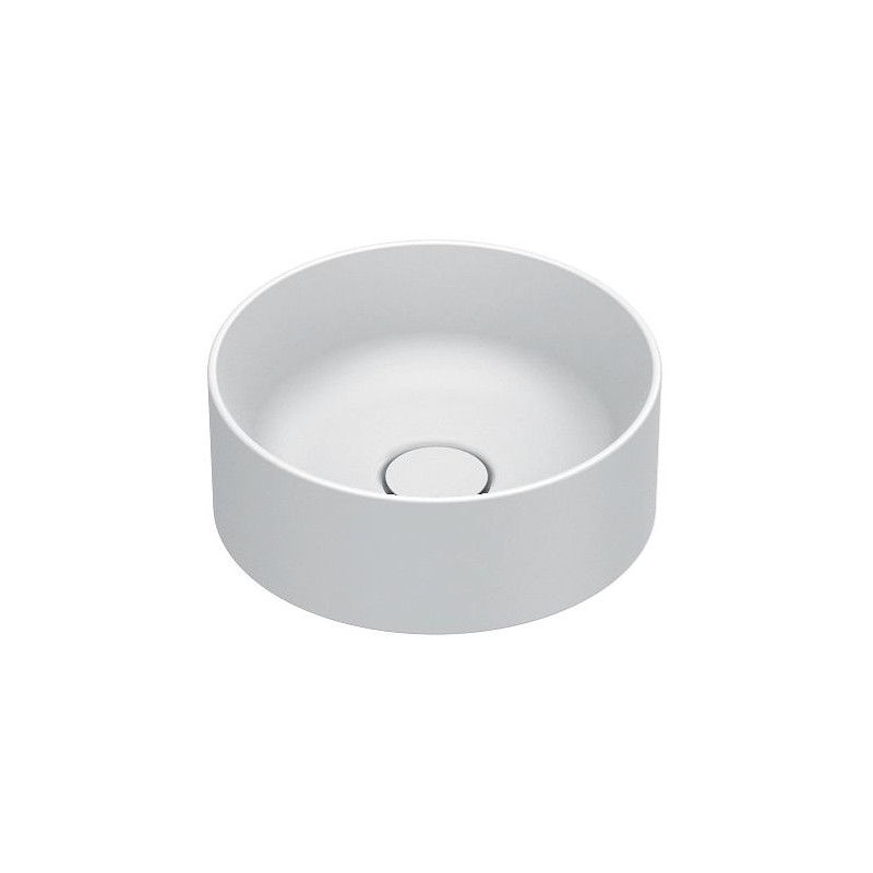 Catalano vasque à poser Zero Cataglaze+ diamètre 32 H12 sans trop-plein blanc mat