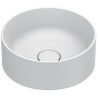 Catalano vasque à poser Zero Cataglaze+ diamètre 32 H12 sans trop-plein blanc mat