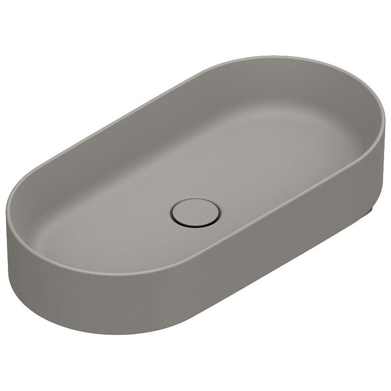 Catalano vasque à poser Zero Cataglaze+ 70x35 H12 sans trop-plein tortora satinato