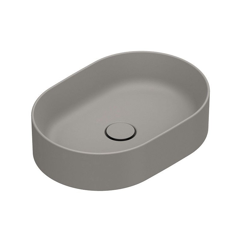 Catalano vasque à poser Zero Cataglaze+ 50x35 H12 sans trop-plein tortora satinato