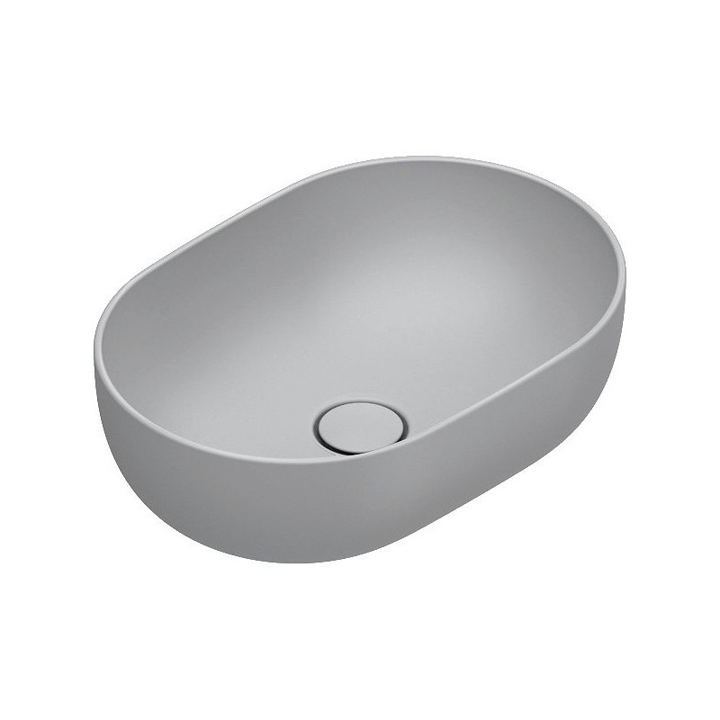 Catalano vasque à poser Sfera Cataglaze+ 50x35 H16 sans trop-plein cemento satinato