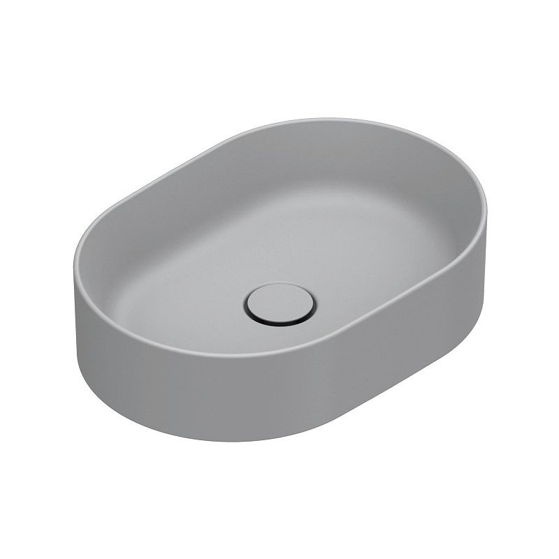 Catalano vasque à poser Zero Cataglaze+ 50x35 H12 sans trop-plein cemento satinato