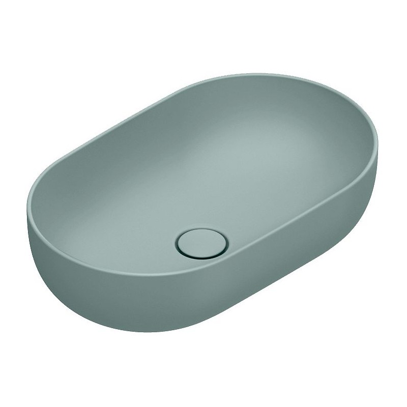 Catalano vasque à poser Sfera Cataglaze+ 60x37 H16 sans trop-plein acqua satinato
