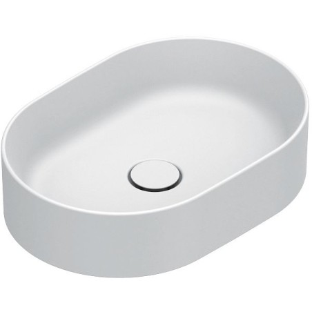 Catalano vasque à poser Zero Cataglaze+ 50x35 H12 sans trop-plein blanc mat