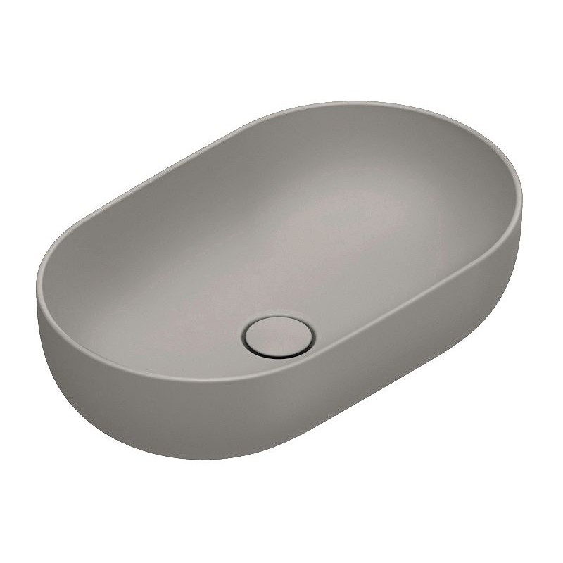 Catalano vasque à poser Sfera Cataglaze+ 60x37 H16 sans trop-plein tortora satinato