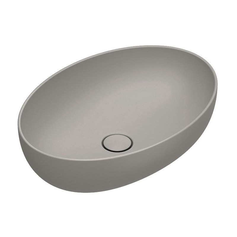Catalano vasque à poser Sfera Cataglaze+ 60x42 H16 sans trop-plein tortora satinato