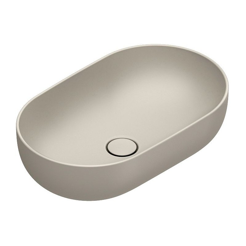 Catalano vasque à poser Sfera Cataglaze+ 60x37 H16 sans trop-plein sabbia satinato