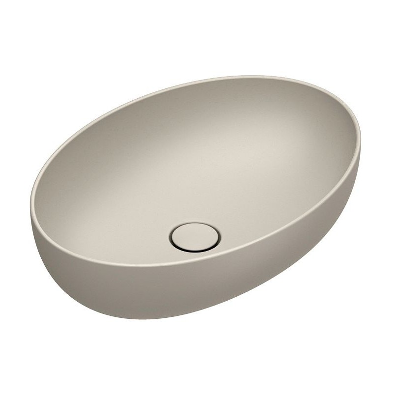 Catalano vasque à poser Sfera Cataglaze+ 60x42 H16 sans trop-plein sabbia satinato