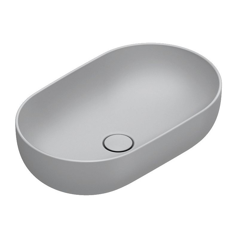 Catalano vasque à poser Sfera Cataglaze+ 60x37 H16 sans trop-plein cemento satinato