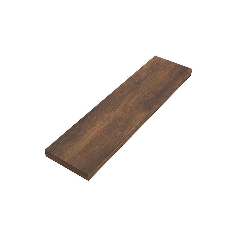 Tablette murale Coffee 150x600x25mm jusqu'à 7kg chêne decor rouille