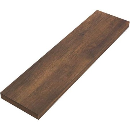 Tablette murale Coffee 150x600x25mm jusqu'à 7kg chêne decor rouille