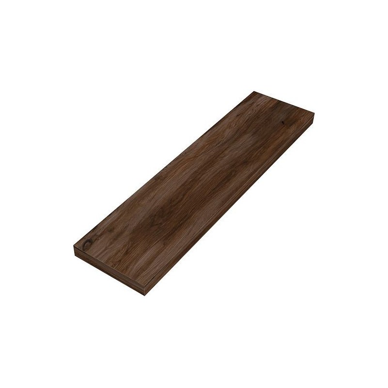 Tablette murale Coffee 150x600x25mm jusqu'à 7kg noyer decor velours