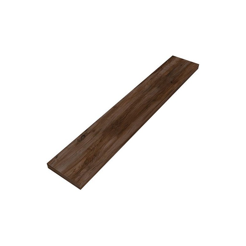 Tablette murale Coffee 150x900x25mm jusqu'à 7kg noyer decor velours