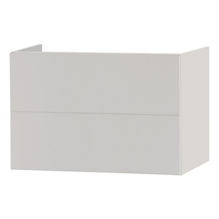 Sous meuble 2 tiroirs 80cm push-open beige satin