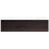 Sous meuble Coffee 1 tiroir 120 chêne decor mokka + lavabo porcelaine sans trou robinet blanc