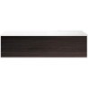 Sous meuble Coffee 1 tiroir 120 chêne decor mokka + lavabo droite blanc mat