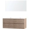 Meuble molto chêne naturel 140 2 xonyx miroir
