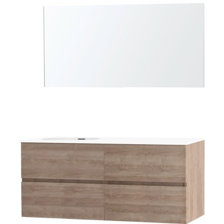 Meuble molto chêne naturel 140 gauche xonyx miroir
