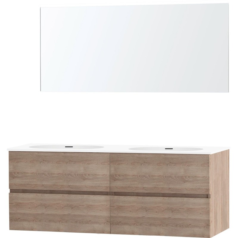 Meuble molto chêne naturel 160 2 xonyx miroir