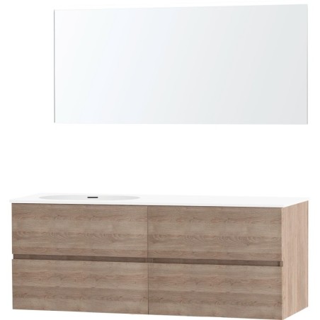 Meuble molto chêne naturel 160 gauche xonyx miroir