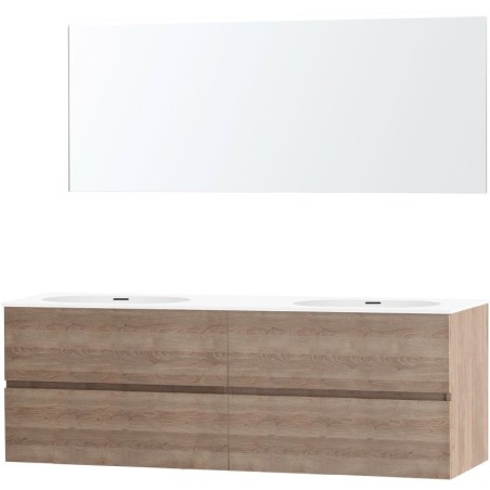 Meuble molto chêne naturel 180 2 xonyx miroir
