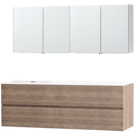 Meuble molto chêne naturel 180 gauche xonyx armoire toilette