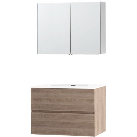 Meuble molto chêne naturel 90 xonyx armoire toilette