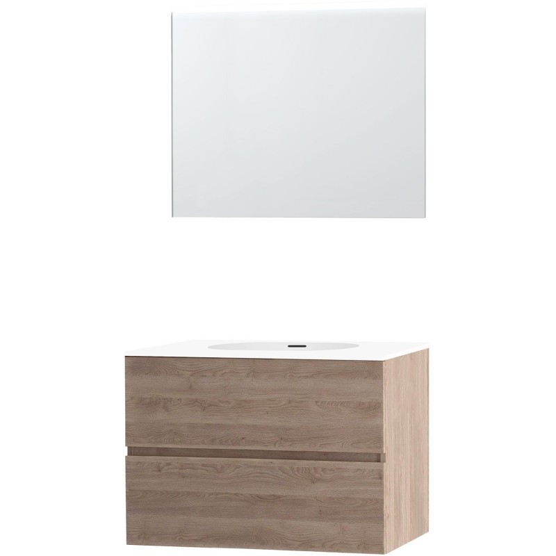 Meuble molto chêne naturel 90 xonyx miroir