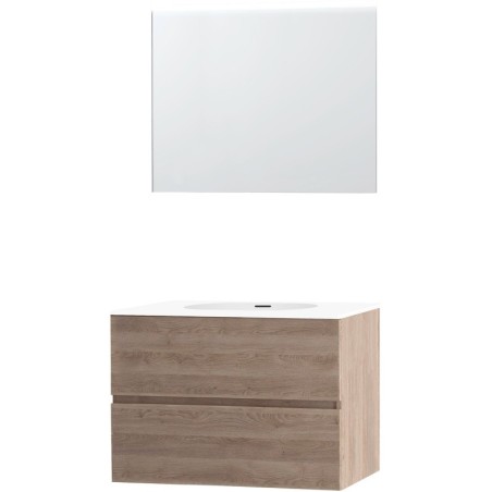 Meuble molto chêne naturel 90 xonyx miroir