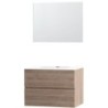 Meuble molto chêne naturel 90 xonyx miroir