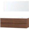 Meuble molto noyer 180 droite xonyx miroir