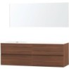 Meuble molto noyer 180 gauche xonyx miroir