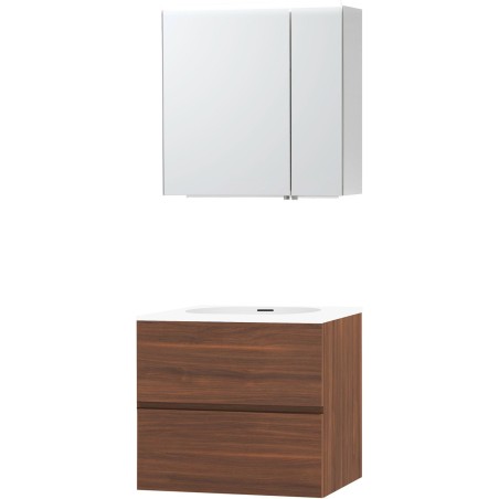 Meuble molto noyer 70 xonyx armoire toilette