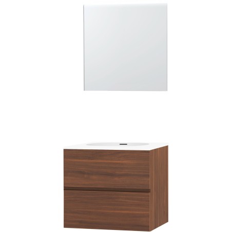 Meuble molto noyer 70 xonyx miroir