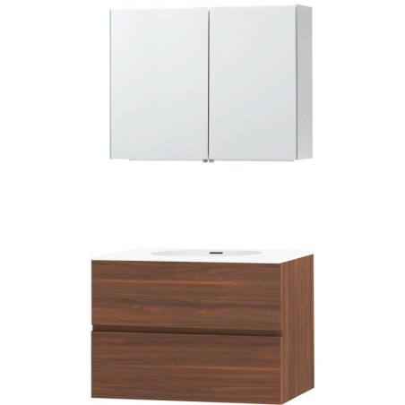 Meuble molto noyer 90 xonyx armoire toilette